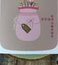 January Birth Flower Card, Carnation, Birthday Card, Floral Greeting Cards, Bota - Image 5