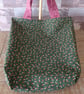 Reversible floral tote bag 