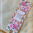 I Am For Bath handmade bookmark
