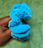 Blue Glitter Medium Scrunchies Hair Tie - Image 2