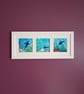Ocean life Framed trio of mini prints for lovers of the ocean