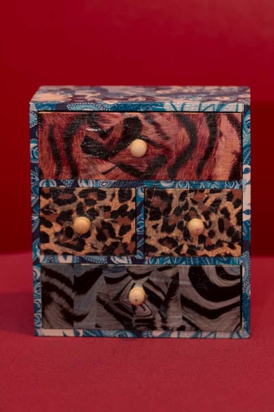 A four draw decopatch box