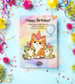 Funny Cat Birthday Card, Cute Card From The Cats, Dead Mouse Joke