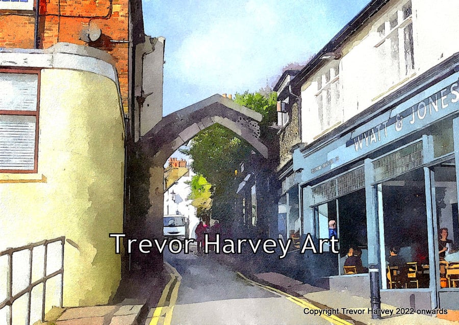 Fine Art Print A4 - Broadstairs Town Scene