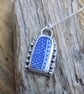 Silver Thames pottery bezel set pendant ,boho ,hippy, necklace  - Image 1