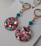 Small Round Resin Earrings - Image 2