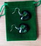 Beautiful handmade resin green heart earrings - Image 6
