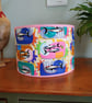 Godmother Sardinia linen Classic Cylindrical Drum Lampshade.