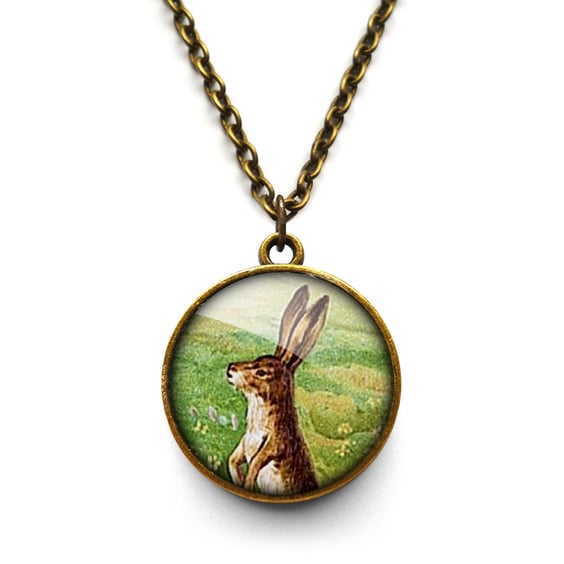Vintage Hare Necklace (ER08)