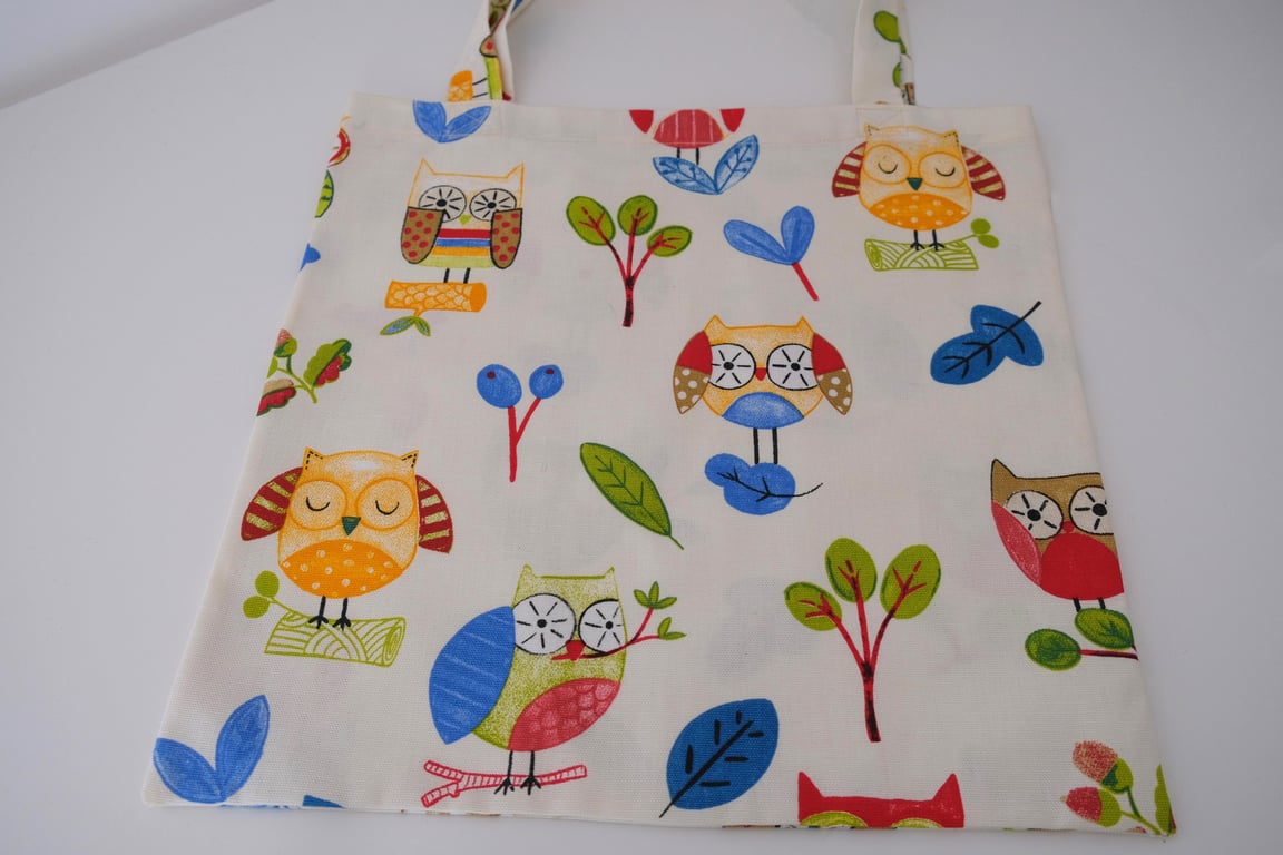 Colourful Owl Tote Bag