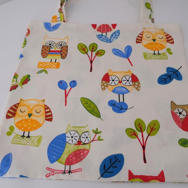 Colourful Owl Tote Bag