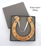 Personalised Lucky Wedding Horseshoe - Solid Oak - Image 6