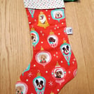 Dog themed Christmas stocking
