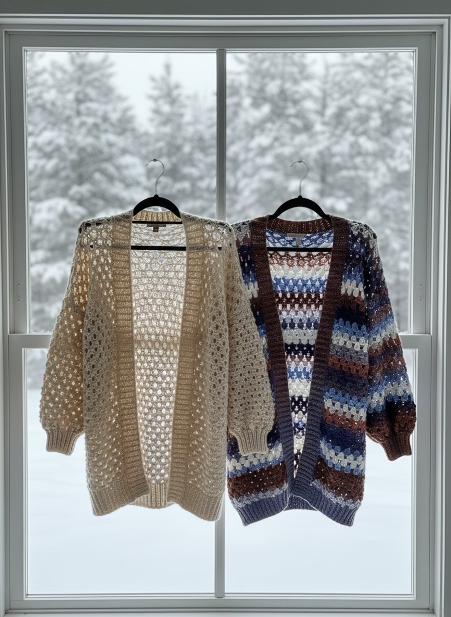 Granny Pop Cardigan Crochet Pattern