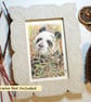 Little panda drawing, letterbox art gift, original drawing - Image 5