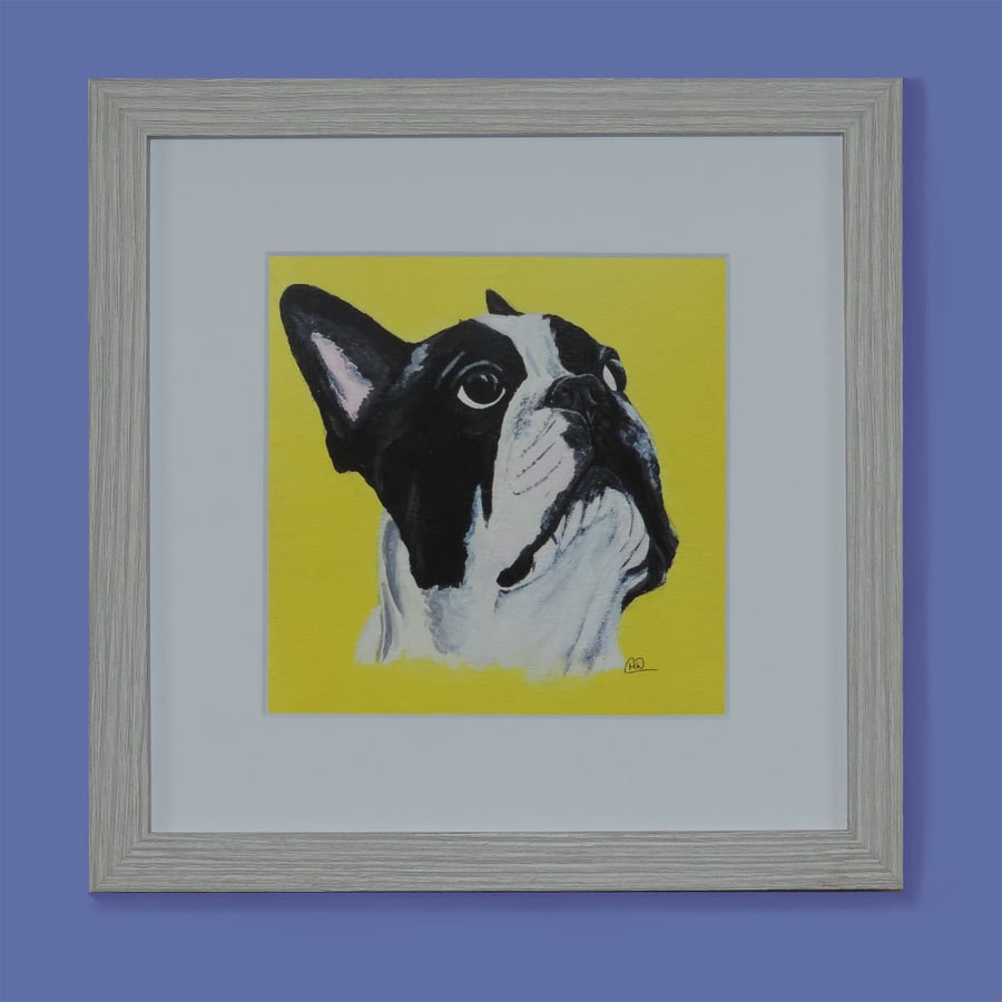 French Bulldog Fine Art Print 6x6"