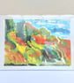 A4 Print Coastal house on a hill. - Image 1