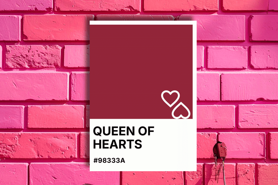 Mother's Day QUEEN OF HEARTS Greeting Card – Colour Swatch Series (A6)