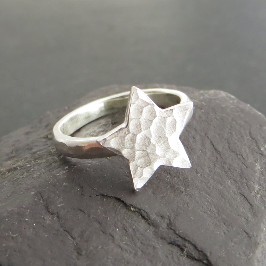 Sterling Silver Star Ring