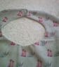 Babies Christmas Bib with Grey Bear and Parcels - Image 3