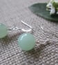 Quartzite Earrings, Pale green, SALE - Image 1