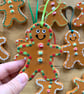 Hand Painted Ceramic Christmas Hanger, Pottery Hanging Decoration - Image 7