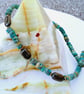 Mens Blue Quartzite & Bronzite Gemstone Beaded Necklace 18 Inch - Image 2