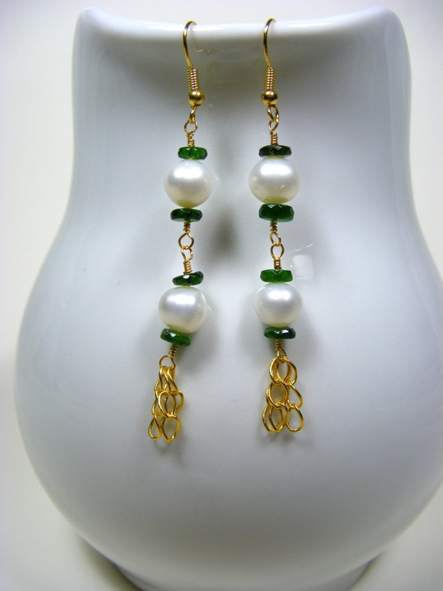 Rosary Gemstone Earrings