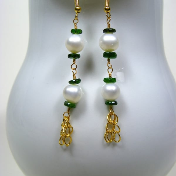 Rosary Gemstone Earrings