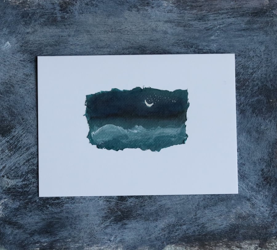 greetings card - tiny painting