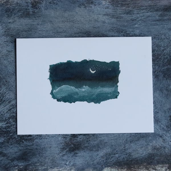 greetings card - tiny painting