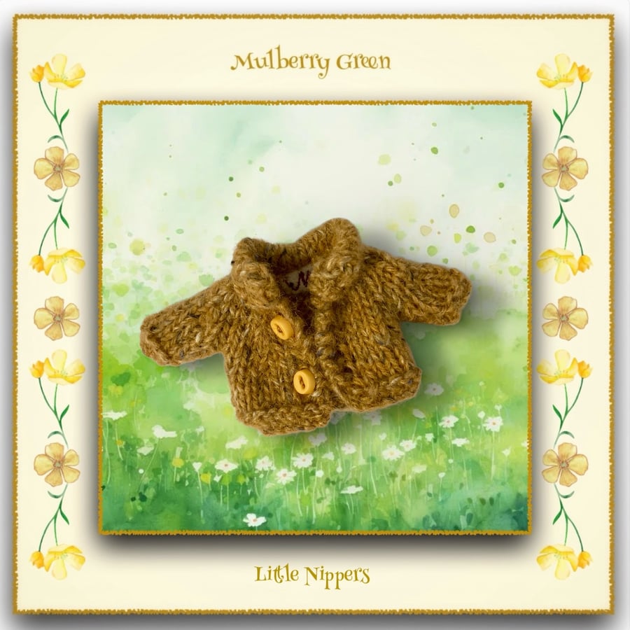 Little Nippers Mustard Cardigan 