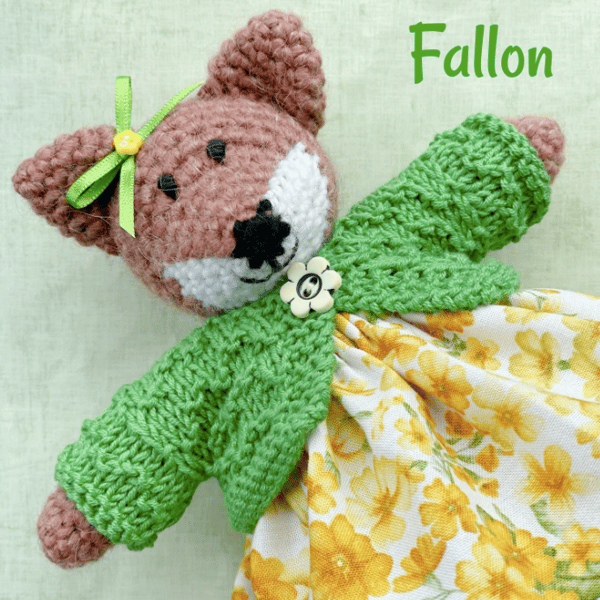 Crocheted Amigurumi Collectible Artdoll Fox - Fallon