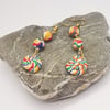  Beaded Dangle Earrings. Handmade UK