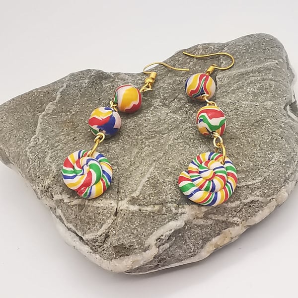  Beaded Dangle Earrings. Handmade UK