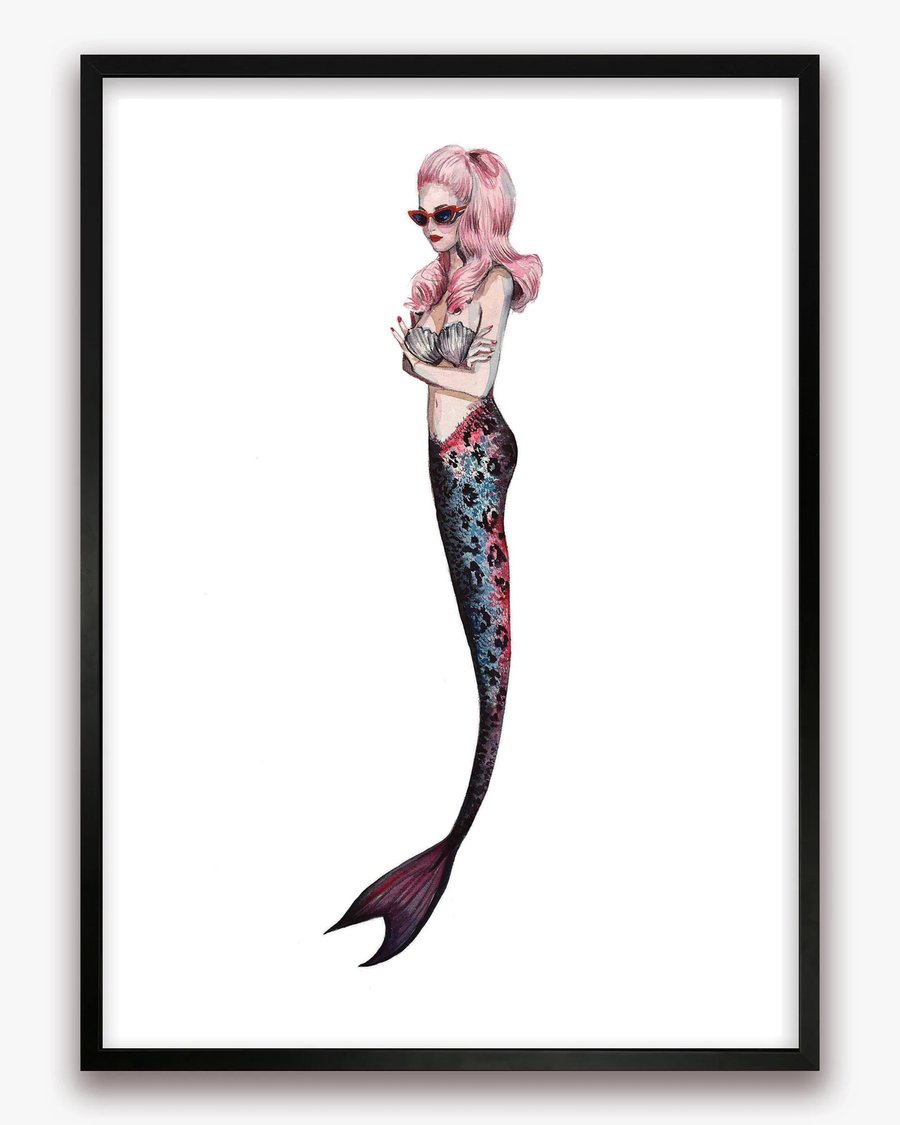 Viv Mermaid Print