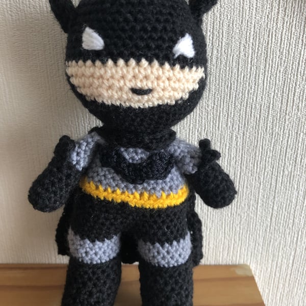 Crocheted Batman Doll Super Hero Toy