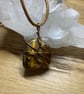 Tiger's Eye Pendant - Wire Wrapped Crystal Pendant - Image 2