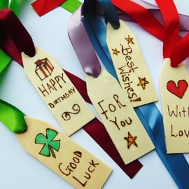 Assorted Wooden Gift Tags