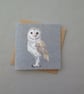 Printed Barn owl card - Image 6