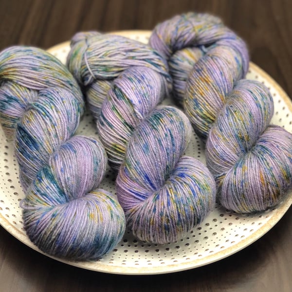 Hand Dyed Yarn: 4ply Merino Nylon - OOAK 