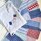 Recycled stripy shirt bunting