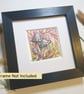 Magpie Inkcap Mushrooms, original art miniature, small artwork - Image 9