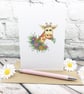 Floral Giraffe Card - Blank - Any Occasion  - Image 1