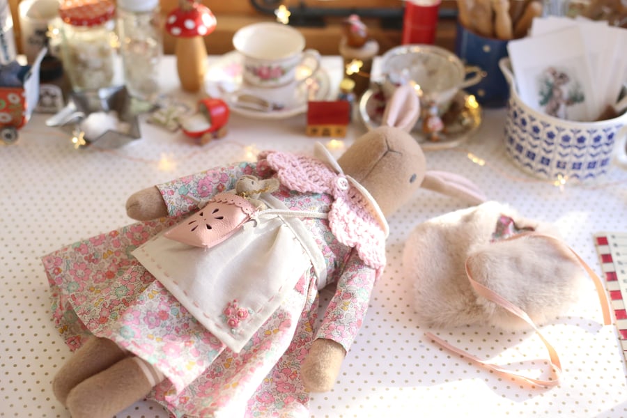 Heirloom Liberty Bunny - Betsy Ann pink for Alice-Jane