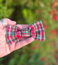 Tartan Bow Hair Clip - Image 2