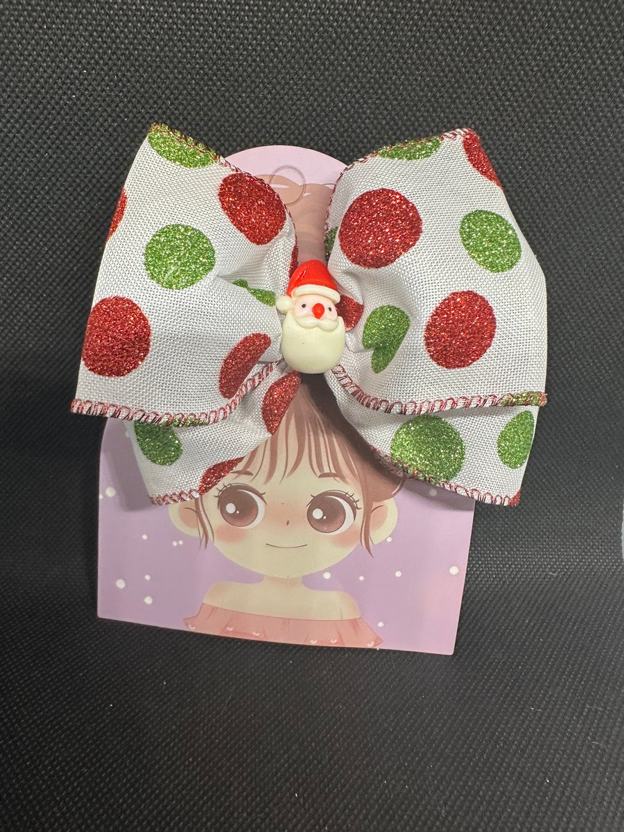 Christmas themes Hair Bows –  Alligator Clip Design
