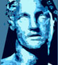 Fragmentation, Abstract Male Portrait Digital Print - Image 3