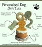 Dog Breed Personalised Birthday Cake treat box, Homemade iced cake and biscuits 