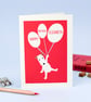 Personalised Red Birthday Card - Image 1